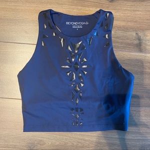 Beyond Yoga Navy Crop Tank